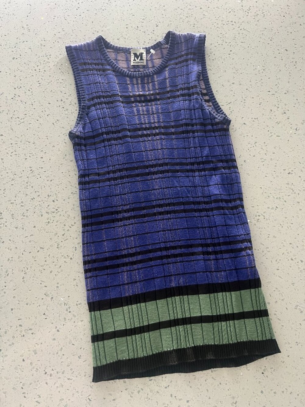 Vintage M Missoni Knit Vest — IT 40 / S — Lurex